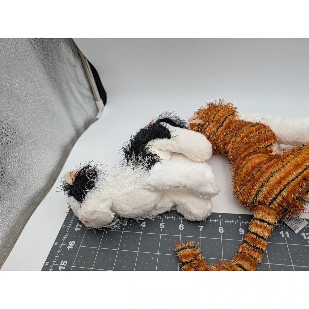 Ganz Webkinz Cat Plush Lot Black White Striped Alley Charcoal‎ HM016 HM042 HM152